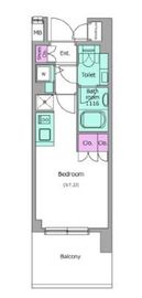 レジディア品川シーサイド 1107 間取り図