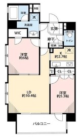 パレステュディオ新宿御苑 4階 間取り図