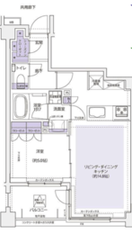 KDXレジデンス横濱紅葉坂 512 間取り図