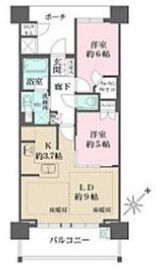 プラウドタワー相模大野 16階 間取り図