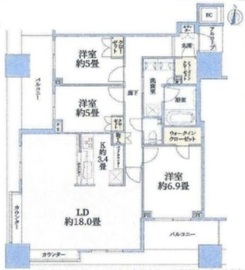 エクラスタワー武蔵小杉 29階 間取り図