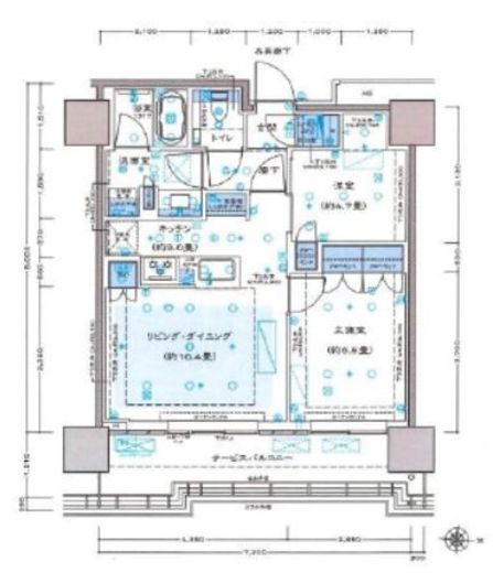THE YOKOHAMA FRONT TOWER (ザ・ヨコハマフロントタワー) 36階 間取り図