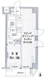 デ・ソーレ東池袋 404 間取り図