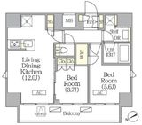 ジオエント町屋 1102 間取り図