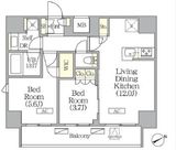 ジオエント町屋 1101 間取り図