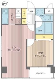 デュオスカーラ西新宿 2階 間取り図