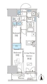 パークアクシス品川天王洲アイル 312 間取り図