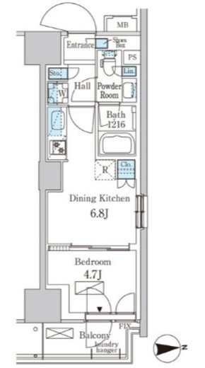 パークアクシス品川天王洲アイル 317 間取り図