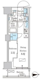 パークアクシス品川天王洲アイル 521 間取り図