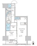 パークアクシス品川天王洲アイル 609 間取り図