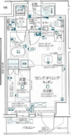 デュオステージ立川曙町 4階 間取り図