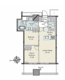 WORLD TOWER RESIDENCE 20階 間取り図