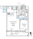 クラリティア浅草 1203 間取り図