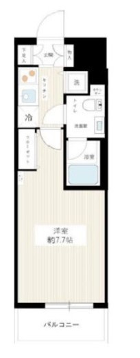 HY's YOKOHAMA Felice 8階 間取り図