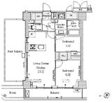 パークアクシス新宿西落合 803 間取り図