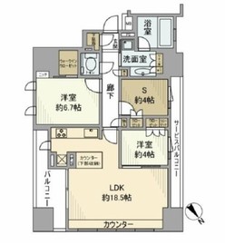 グランスイート千代田麹町 4階 間取り図