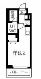 ルゼール新綱島 414 間取り図