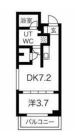 ルゼール新綱島 401 間取り図