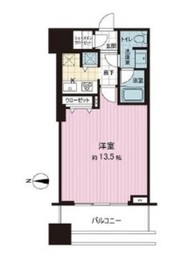 コンシェリア西新宿タワーズウエスト 19階 間取り図