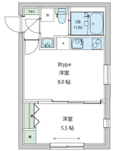 レオーネ早稲田 102 間取り図