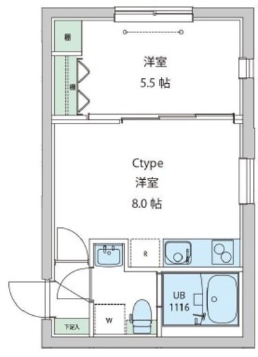 レオーネ早稲田 403 間取り図