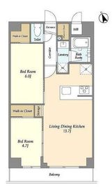 La Douceur志茂 (ラドゥセール志茂) 304 間取り図