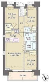 パークホームズ柏あけぼの二丁目 309 間取り図