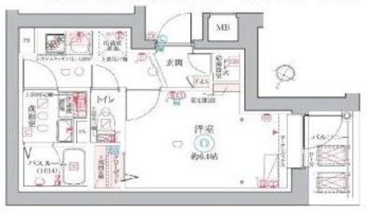 クレヴィスタ阪東橋 205 間取り図
