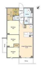 KDXレジデンス田園調布南 206 間取り図