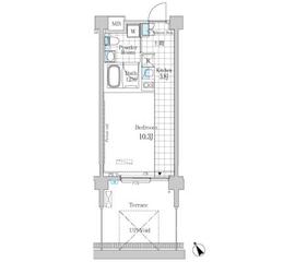 ガーデン原宿 103 間取り図