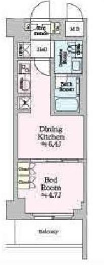 ONE ROOF RESIDENCE KAMEIDO (ワンルーフレジデンス亀戸) 205 間取り図