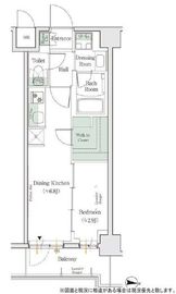 ONE ROOF RESIDENCE KAMEIDO (ワンルーフレジデンス亀戸) 208 間取り図