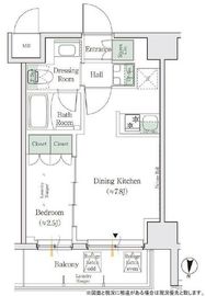 ONE ROOF RESIDENCE KAMEIDO (ワンルーフレジデンス亀戸) 502 間取り図