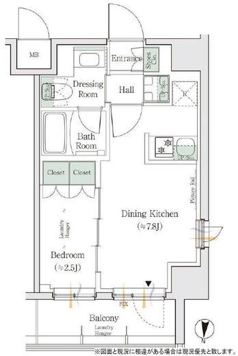 ONE ROOF RESIDENCE KAMEIDO (ワンルーフレジデンス亀戸) 504 間取り図