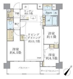 ブリリア練馬春日町 4階 間取り図