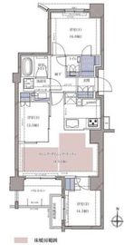 ディームス横濱青木町 2階 間取り図
