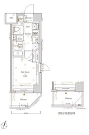 Log横浜伊勢町 (ログ横浜伊勢町) 2階 間取り図