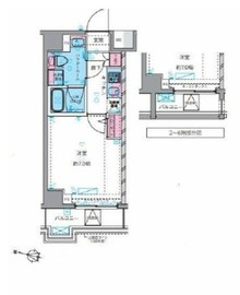 GENOVIA横浜鶴見市場skygarden 4階 間取り図