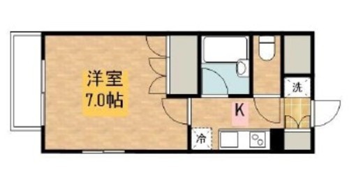 スペーシア川崎Ⅲ 7階 間取り図