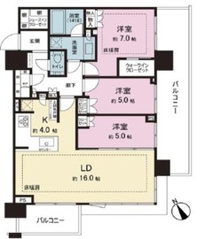 シティタワー新宿 31階 間取り図