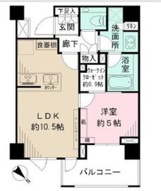 ザ・パークハウス上目黒ピアース 3階 間取り図