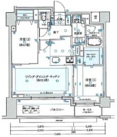 クリオ杉並高井戸 5階 間取り図