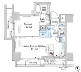 コンシェリア後楽園 903 間取り図
