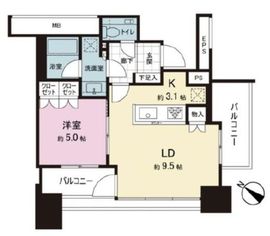 ローレルアイ恵比寿ピアース 3階 間取り図
