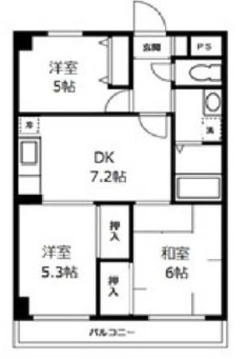 CITY SPIRE横浜和田町(シティスパイア横浜和田町) 303 間取り図
