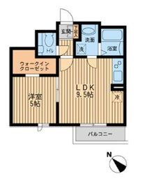 プロスペクト初台 304 間取り図