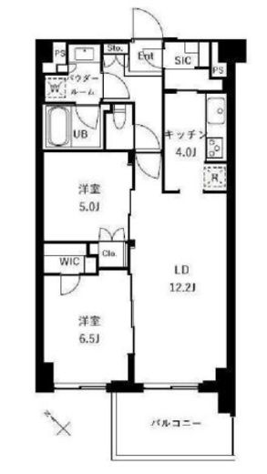 ザ・ケンジントン・レジデンスときわ台 407 間取り図