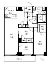 ザ・ケンジントン・レジデンスときわ台 502 間取り図