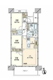HARUMI FLAG SUN VILLAGE (晴海フラッグ サンヴィレッジ) 18階 間取り図