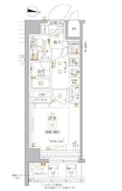 レアライズ武蔵小杉 2階 間取り図